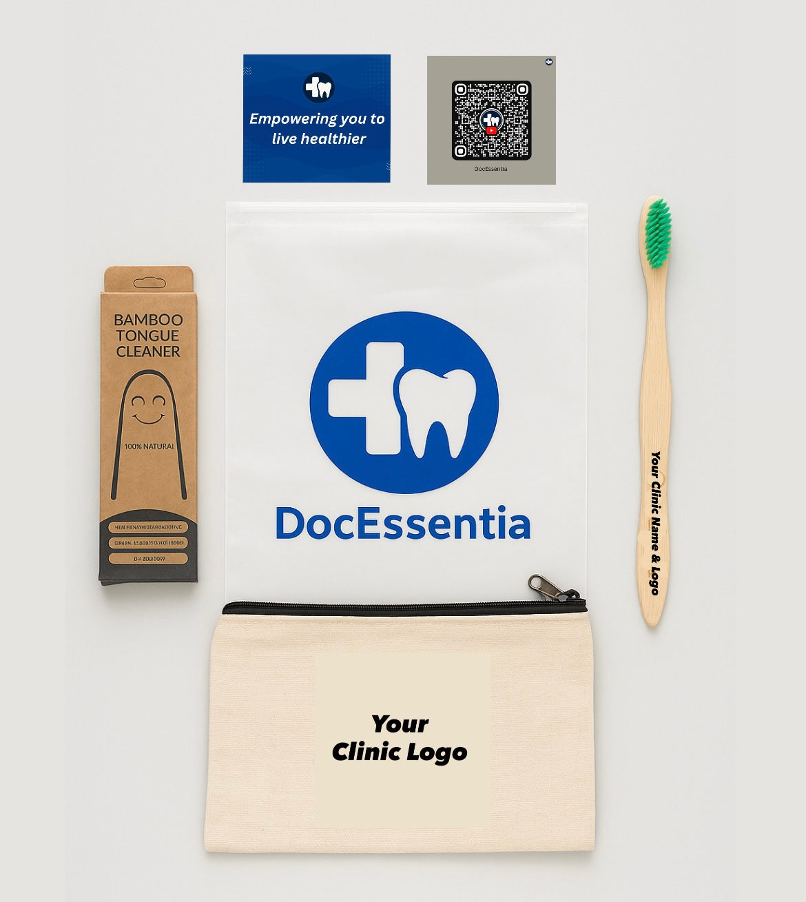 Standard Dental Kit x 10 Kits - Customised (Beige)